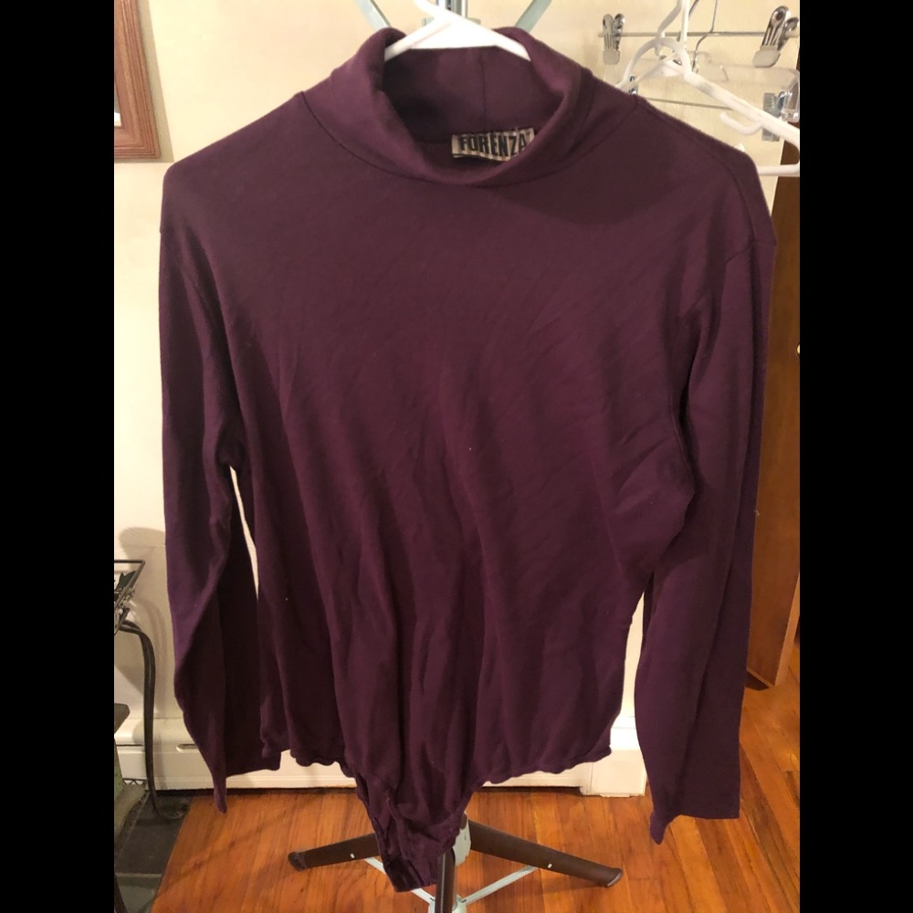 Forenza plum colored turtleneck bodysuit